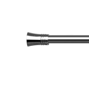 Marlow Satin Nickel Curtain Rod Steel Quiet Rail Pole Pommel Set Adjustable-1996005375995940868