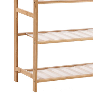 Levede Shoe Rack Bamboo Storage Wooden-1973193842857480196