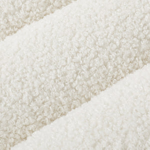 Pawz XL Size Orthopedic Dog Bed with Sherpa Plush Removable Cover in White-1996005459278041092