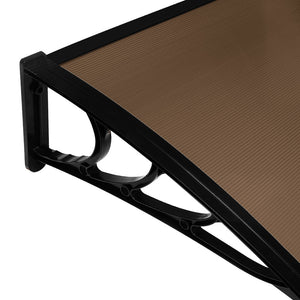 Mountview Window Door Awning Outdoor 1M X 2.4M Brown 1x2.4M-1973193988160753668