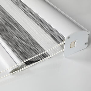 Marlow Blackout Zebra Roller Blind Curtains 180x210 Grey-1973194065474359300