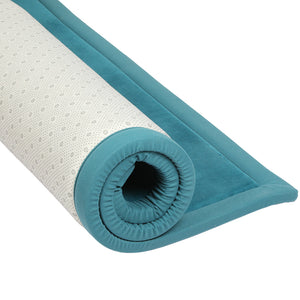 Marlow Coral Velvet Area Rugs Large Mat 150x200cm Blue-1996005440684691460