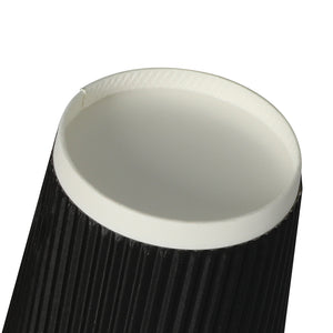 200 Pcs 16oz Disposable Takeaway Coffee Black-1973194011049070596
