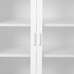 Levede Storage Cabinet Steel Kitchen White-1973194076320829444