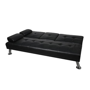 Levede Sofa Bed Adjustable Recliner Black-1975420502193344516