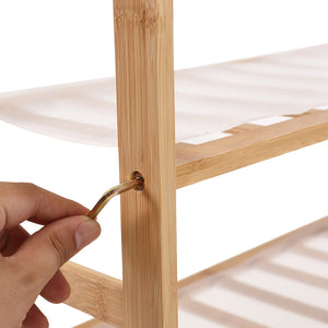 Levede Bamboo Shoe Rack Storage Wooden-1973193843042029572