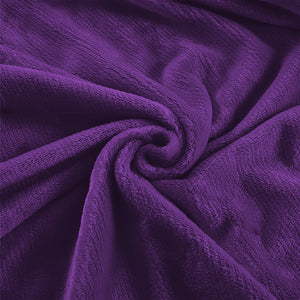 DreamZ 320GSM 220x160cm Ultra Soft Mink Aubergine Single-1973194035757715460
