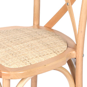 Levede 2X Dining Chairs Cross Back Chair-1996005365598261252
