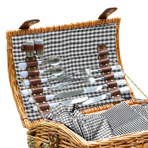 4 Person Picnic Basket Baskets Set Outdoor-1973194015620861956