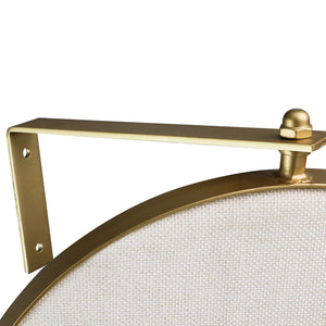 Yezi 360? Swivel Wall Mirrors 140cm x35cm Oval Shape Gold Frame-1973193815535783940