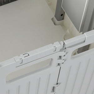 Folding Shopping Trolley Cart Portable Beige-1973193722061524996
