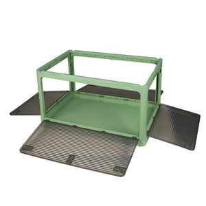 Storage Box Plastic Stackable Container L Green Large-1973193712070692868