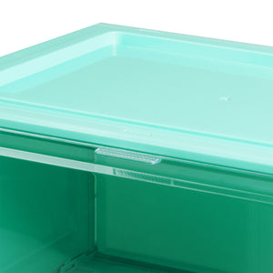 Stacked Sneaker Display Case Stackable Cyan-1973193714255925252