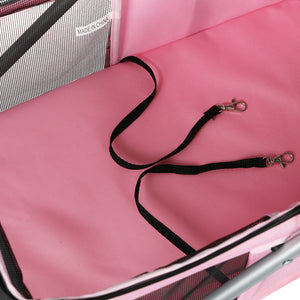 PaWz Pet Stroller Dog Cat Carrier Foldable Pink-1975420406949089284