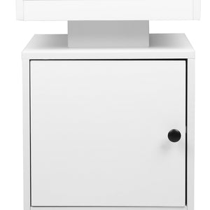 Levede Bedside Table USB Charger Outlet RGB White-1996005371847774212