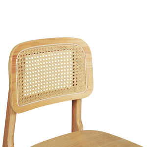 Levede 8x Rattan Dining Chair Wooden Kitchen Chair-1996005585555951620