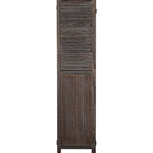 Levede 6 Panel Partition Room Divider Brown-1973193788067287044