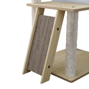 Pawz Cat Tree Tower Scratcher Wood Condo House 120cm-1996005457147334660