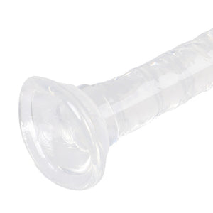 Crystal Dildo Dong Realistic Penis Cock White 15cm-1973193734933843972
