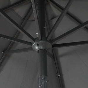 Centra 3M Outdoor Patio Umbrella Solar LED Light Grey-1996005491683233796