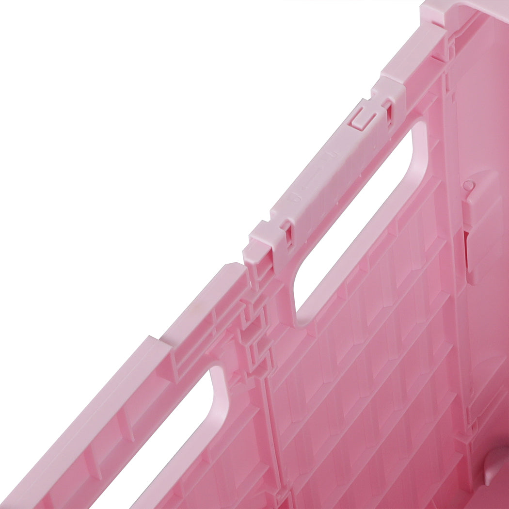 folding-shopping-trolley-cart-portable-pink-1973193722866831364