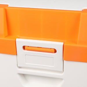 Car Boot Organiser 2 Layer Foldable Orange-1973194056238501892