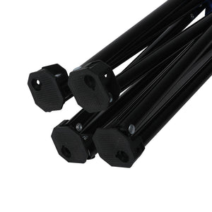Levede 2Pcs Camping Chairs Folding Arm Black-1975420433268346884
