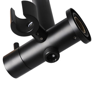 High Pressure Shower Head Set Rain Round Black-1973194049154322437
