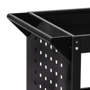 Traderight Tool Trolley Cart 3Tier Toolbox Black-1973193893809885189