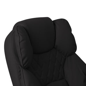 Levede Gaming Chair Office Computer Black Footrest-1973194005252542469
