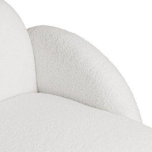 Levede Sofa Chair Fleece Upholstered Single White-1996005373856845829