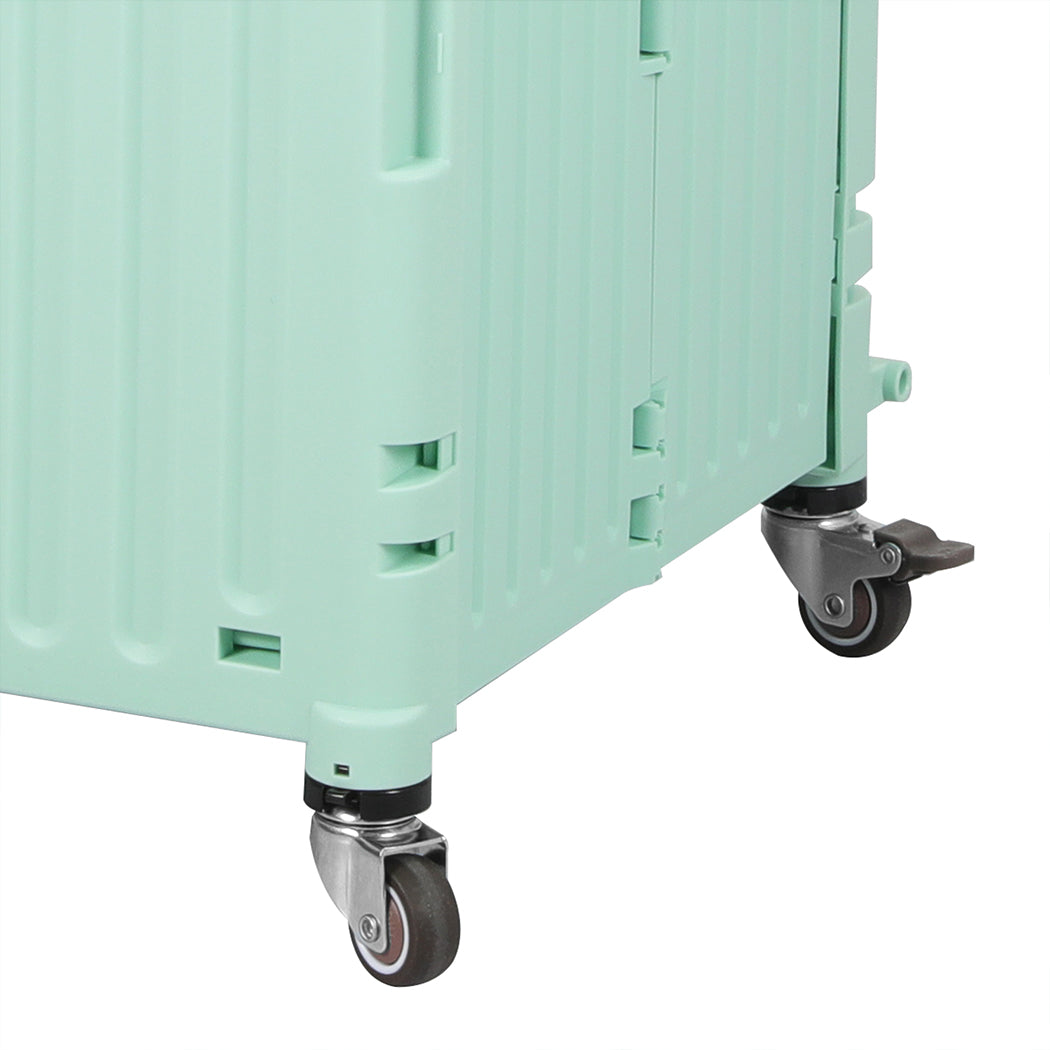 folding-shopping-trolley-cart-portable-green-1973193722497732613