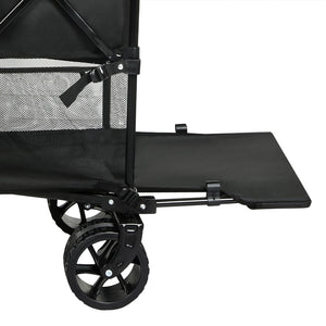 Lambu Folding Wagon Cart Double Shelves-1996005422963757061
