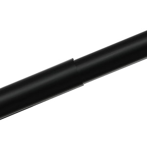 Marlow Black Double Curtain Rod Steel Pole Pommel Set Extendable Adjustable-1996005376243404805