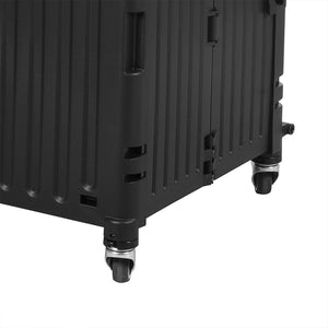 Folding Shopping Trolley Cart Portable Black-1973193722279628805