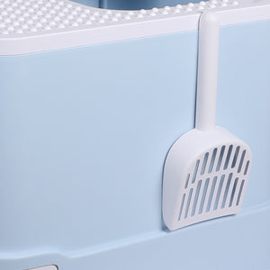 PaWz Cat Litter Box Fully Enclosed Kitty Blue-1973193623709290501