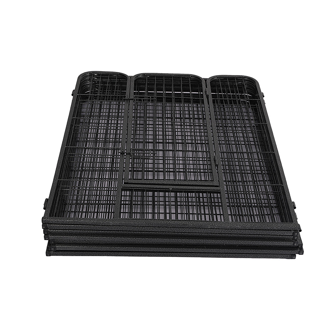 pawz-8-panel-pet-dog-playpen-puppy-exercise-black-4kg-chicken-1973193828286468101