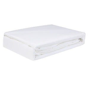 Dreamz 4pcs King Size 100% Bamboo Bed Sheet Set in White Colour-1973194026479915013