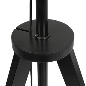 EMITTO Wooden Floor Lamp Modern Tripod Black-1973193957710106629