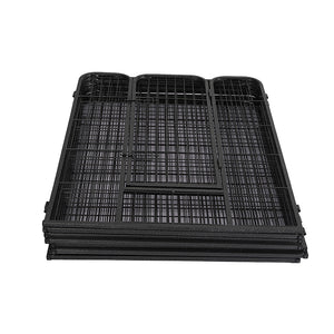 PaWz 8 Panel Pet Dog Playpen Puppy Exercise Black 24 inch-1975420507511721989