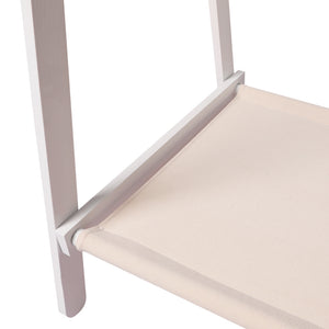 Levede Clothes Rack Wooden Wardrobe White-1973193811576360965
