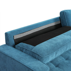 Levede Fabric Sofa Armchair 3 Seater Couch Blue 191cm Wide-1973193704135069701