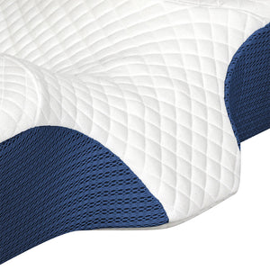 Dreamz Memory Foam Pillow Pillowcase Supprt Blue Rebound-1996005453426987013