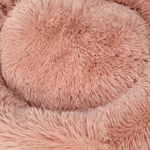 PaWz Pet Bed Cat Dog Donut Nest Calming XL Pink X-Large-1973193905516187653