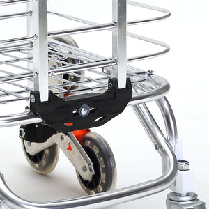 Foldable Shopping Cart Trolley Basket-1973193878769111045