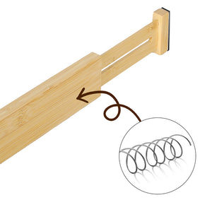 Levede Natural 4 Pack Bamboo Expandable Drawer Divider-1996009988602073093