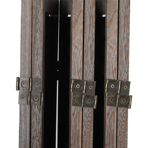 Levede 6 Panel Partition Room Divider Brown-1973193788067287045