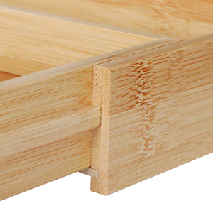 Toque Bamboo Expandable Kitchen Drawer Organizer Storage-1996005512273072133