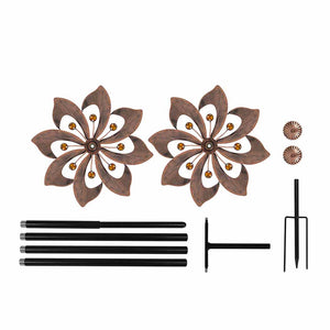 Garden Windmill Wind Spinner Metal Ornaments-1973193789401075717