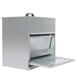 PaWz 10KG Auto Chicken Feeder Dispenser Galvanised Steel-1996005433252384773